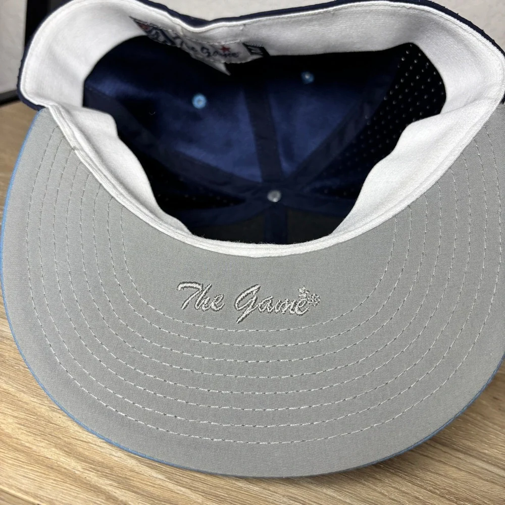 The Game Chicago White Sox Hat Navy Light Blue Fitted Flat Brim Size Medium MLB - Picture 4 of 8
